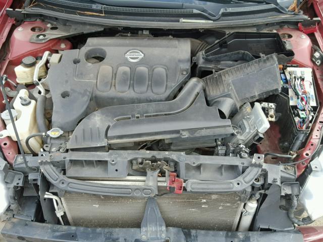 1N4AL2AP8AC163844 - 2010 NISSAN ALTIMA BAS MAROON photo 7