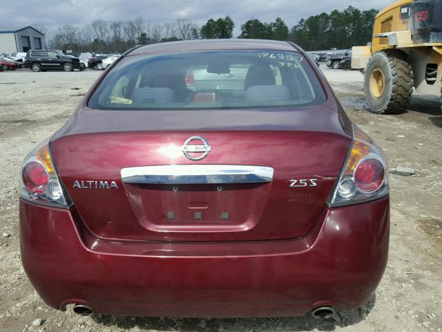 1N4AL2AP8AC163844 - 2010 NISSAN ALTIMA BAS MAROON photo 9