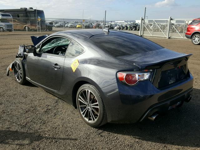 JF1ZNAA11F9709844 - 2015 TOYOTA SCION FR-S GRAY photo 3