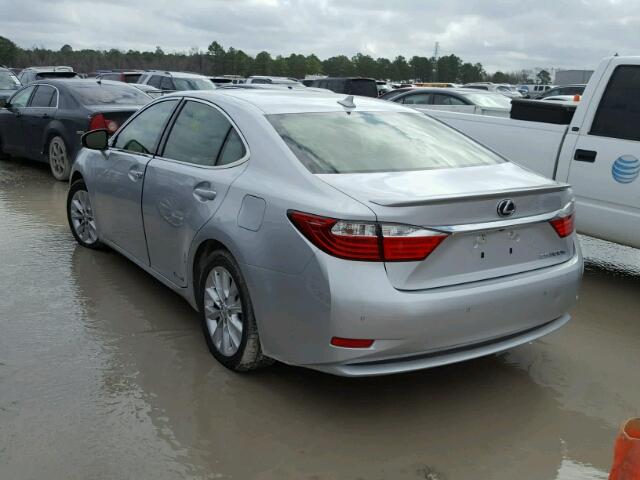 JTHBW1GG1E2056457 - 2014 LEXUS ES 300H SILVER photo 3