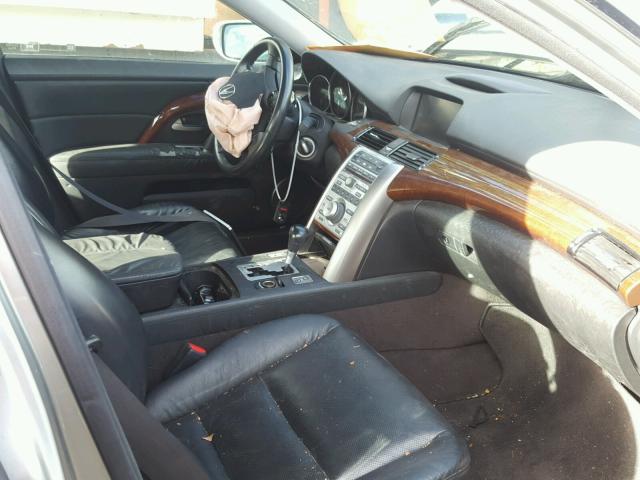 JH4KB16697C004818 - 2007 ACURA RL SILVER photo 5