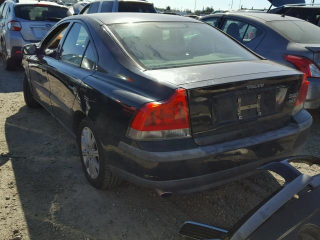 YV1RS58D022161665 - 2002 VOLVO S60 2.4T BLACK photo 3