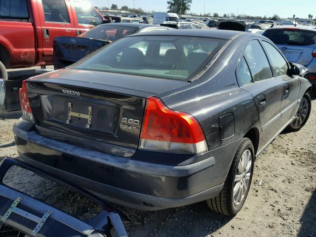 YV1RS58D022161665 - 2002 VOLVO S60 2.4T BLACK photo 4