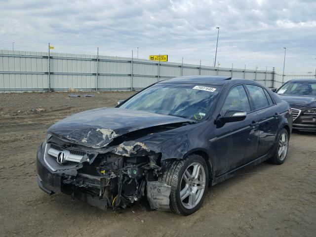 19UUA66278A051688 - 2008 ACURA TL BLACK photo 2