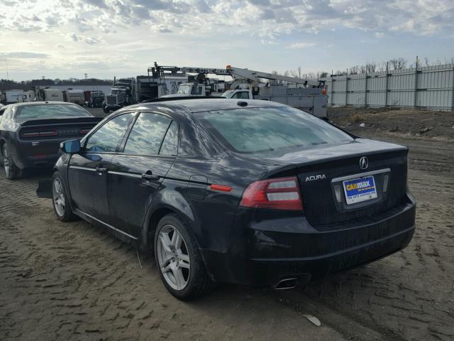 19UUA66278A051688 - 2008 ACURA TL BLACK photo 3