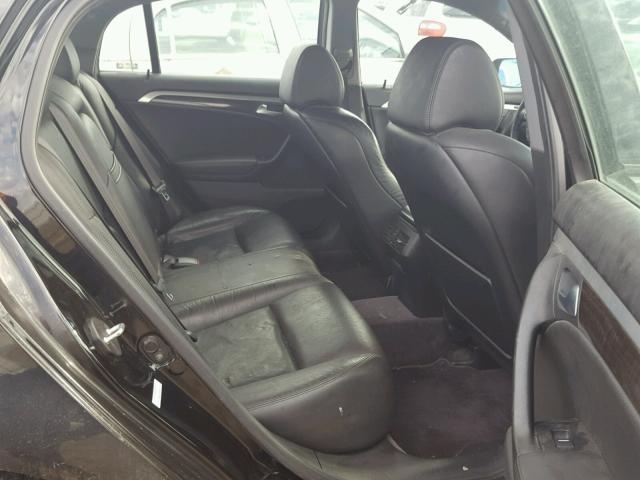 19UUA66278A051688 - 2008 ACURA TL BLACK photo 6