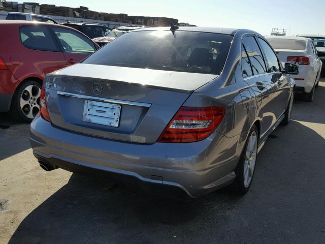 WDDGF4HB9CA622515 - 2012 MERCEDES-BENZ C 250 CHARCOAL photo 4