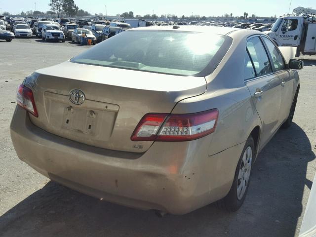 4T1BF3EK7BU684149 - 2011 TOYOTA CAMRY BASE GOLD photo 4