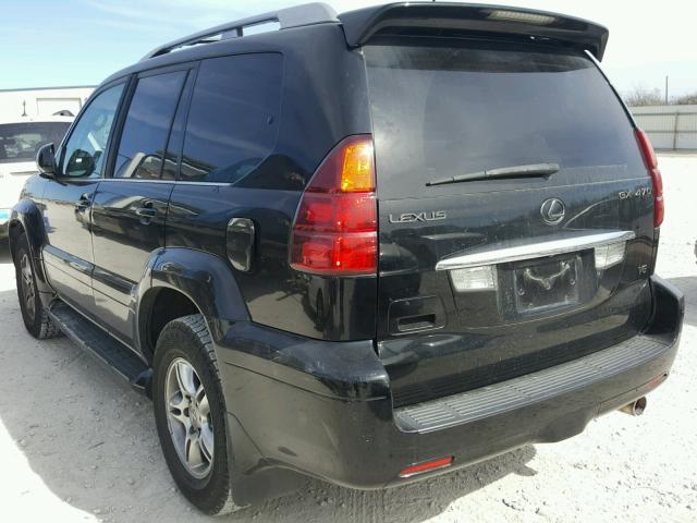 JTJBT20X560108726 - 2006 LEXUS GX 470 BLACK photo 3