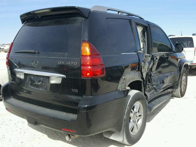 JTJBT20X560108726 - 2006 LEXUS GX 470 BLACK photo 4