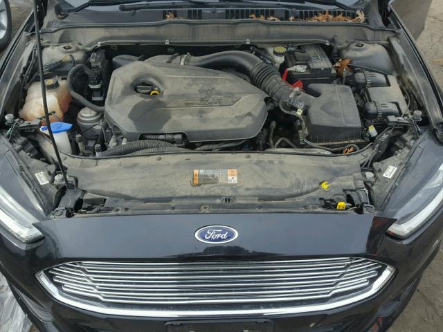 3FA6P0HR4DR383395 - 2013 FORD FUSION SE BLACK photo 7