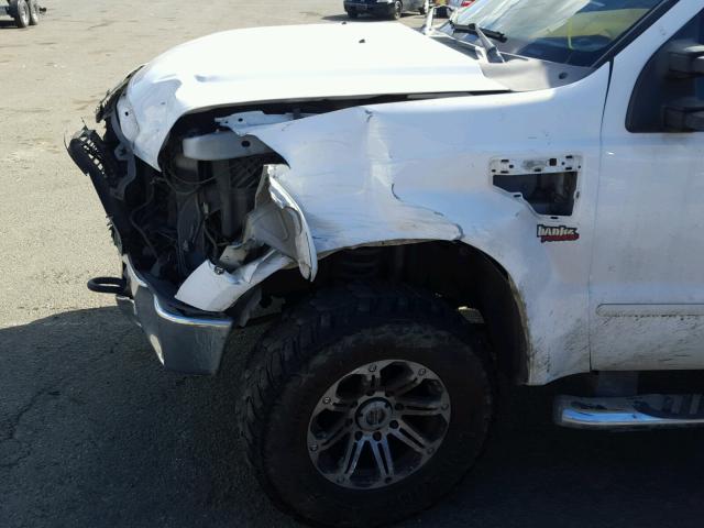 1FTWX31R88EA72972 - 2008 FORD F350 SRW S WHITE photo 9