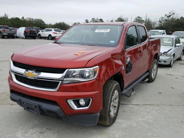 1GCGSBE35F1231258 - 2015 CHEVROLET COLORADO L MAROON photo 2