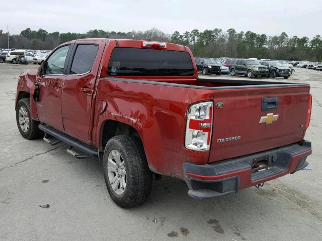 1GCGSBE35F1231258 - 2015 CHEVROLET COLORADO L MAROON photo 3