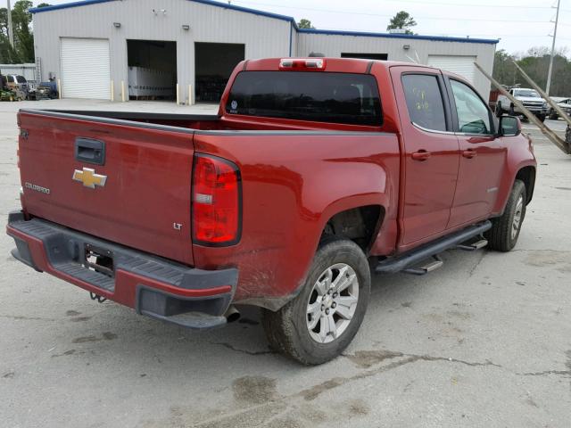 1GCGSBE35F1231258 - 2015 CHEVROLET COLORADO L MAROON photo 4