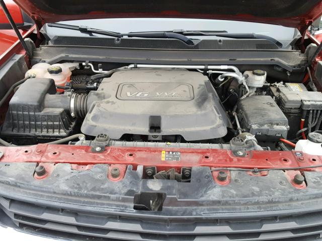 1GCGSBE35F1231258 - 2015 CHEVROLET COLORADO L MAROON photo 7