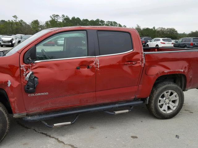 1GCGSBE35F1231258 - 2015 CHEVROLET COLORADO L MAROON photo 9