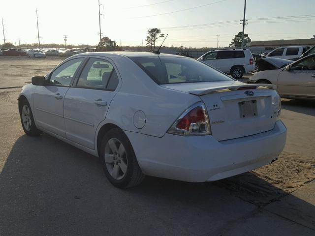 3FAHP07Z77R172108 - 2007 FORD FUSION SE WHITE photo 3