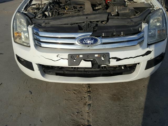 3FAHP07Z77R172108 - 2007 FORD FUSION SE WHITE photo 9