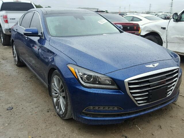 KMHGN4JF1FU096504 - 2015 HYUNDAI GENESIS 5. BLUE photo 1