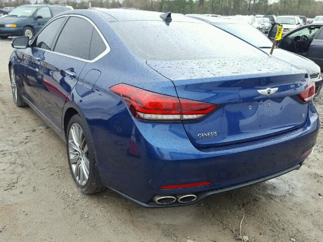 KMHGN4JF1FU096504 - 2015 HYUNDAI GENESIS 5. BLUE photo 3