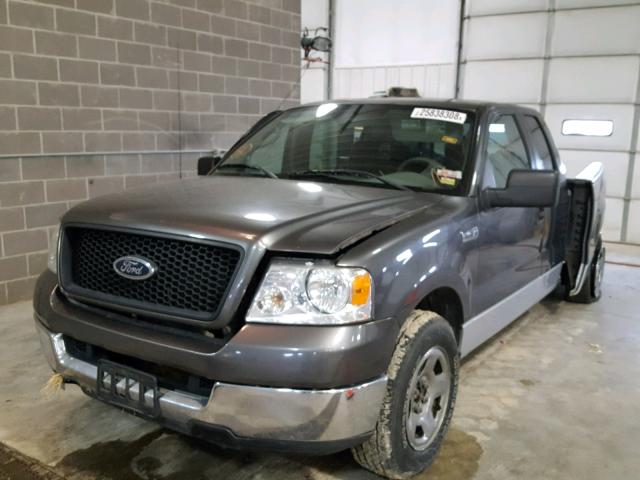 1FTPX125X5NA42291 - 2005 FORD F150 GRAY photo 2