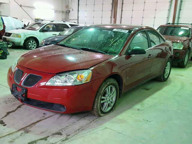 1G2ZG558264164693 - 2006 PONTIAC G6 SE1 RED photo 2