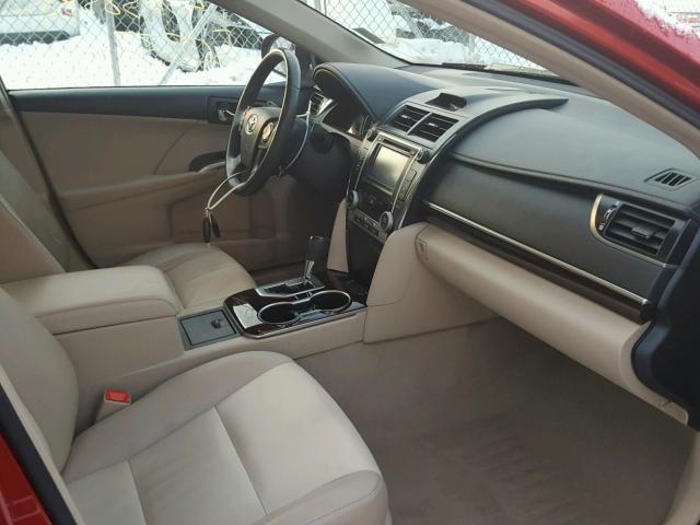 4T4BF1FK9CR223853 - 2012 TOYOTA CAMRY BASE RED photo 5