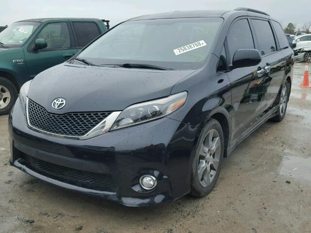 5TDXK3DC3FS594233 - 2015 TOYOTA SIENNA SPO BLACK photo 2