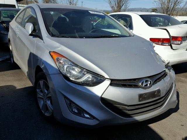 KMHDH6AE4DU009852 - 2013 HYUNDAI ELANTRA CO SILVER photo 1