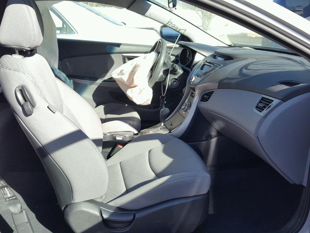 KMHDH6AE4DU009852 - 2013 HYUNDAI ELANTRA CO SILVER photo 5