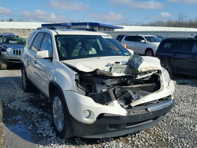 1GKLRNED5AJ105578 - 2010 GMC ACADIA SLT WHITE photo 1