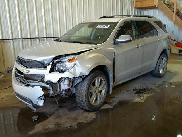 2GNFLGE50C6100147 - 2012 CHEVROLET EQUINOX LT SILVER photo 2