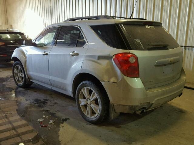 2GNFLGE50C6100147 - 2012 CHEVROLET EQUINOX LT SILVER photo 3