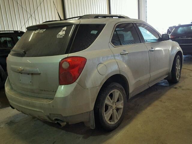 2GNFLGE50C6100147 - 2012 CHEVROLET EQUINOX LT SILVER photo 4