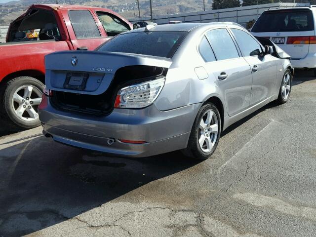 WBANV93568CZ65956 - 2008 BMW 535 XI GRAY photo 4