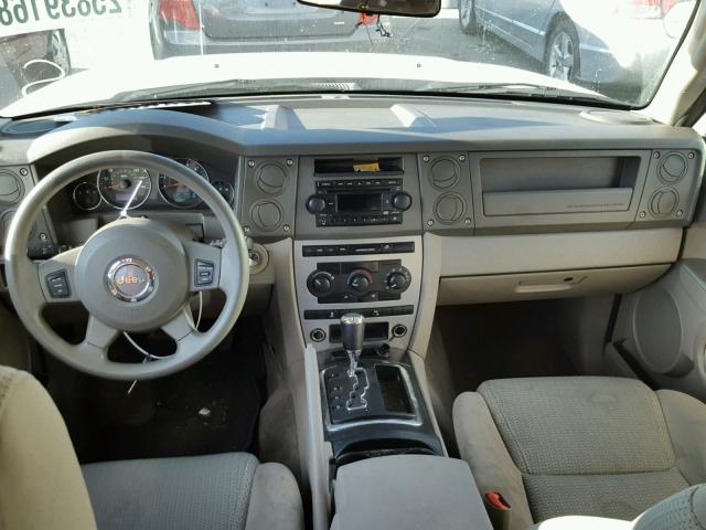 1J8HG48K56C134322 - 2006 JEEP COMMANDER თეთრი ფოტო 10
