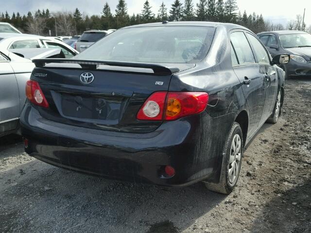 2T1BU4EE5AC201070 - 2010 TOYOTA COROLLA BA BLACK photo 4