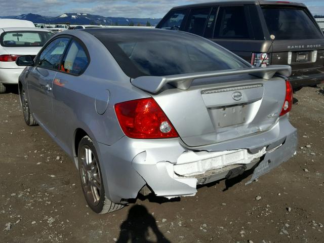 JTKDE177X70190890 - 2007 TOYOTA SCION TC SILVER photo 3