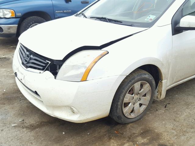 3N1AB6AP5BL611292 - 2011 NISSAN SENTRA 2.0 WHITE photo 9