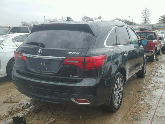 5FRYD4H41GB028809 - 2016 ACURA MDX TECHNO BLACK photo 4