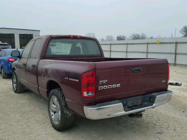 1D7HA18D93J678103 - 2003 DODGE RAM 1500 S MAROON photo 3