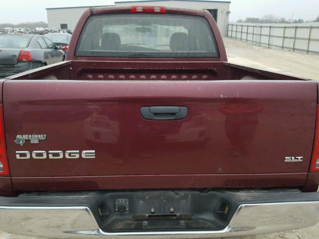 1D7HA18D93J678103 - 2003 DODGE RAM 1500 S MAROON photo 6