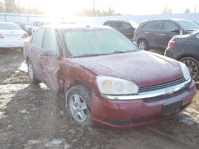 1G1ZT54825F286748 - 2005 CHEVROLET MALIBU LS მუქწითელი ფოტო 1