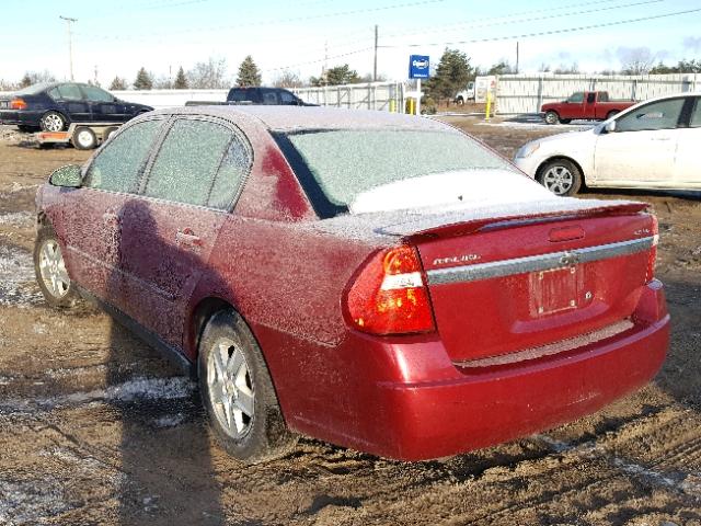 1G1ZT54825F286748 - 2005 CHEVROLET MALIBU LS მუქწითელი ფოტო 3