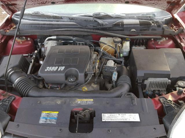 1G1ZT54825F286748 - 2005 CHEVROLET MALIBU LS მუქწითელი ფოტო 7