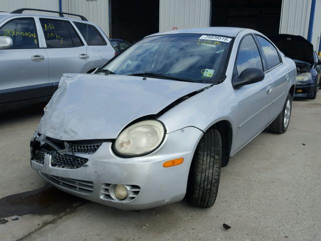 1B3ES56C75D106932 - 2005 DODGE NEON SXT SILVER photo 2