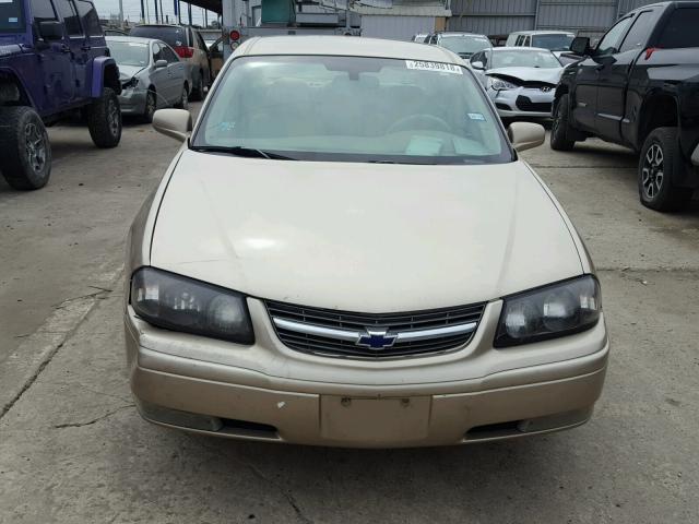 2G1WH55K949451491 - 2004 CHEVROLET IMPALA LS GOLD photo 9