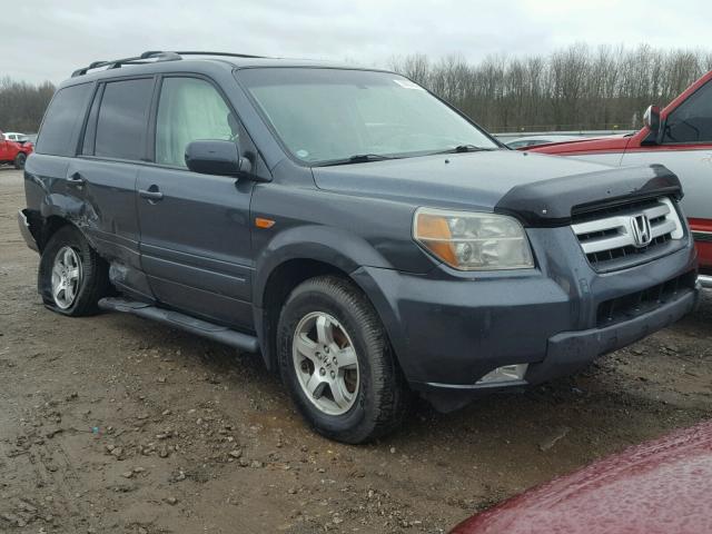 5FNYF18526B012779 - 2006 HONDA PILOT EX BLUE photo 1