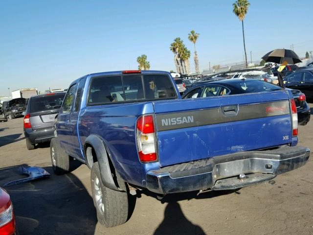 1N6DD26Y8WC310786 - 1998 NISSAN FRONTIER K BLUE photo 3